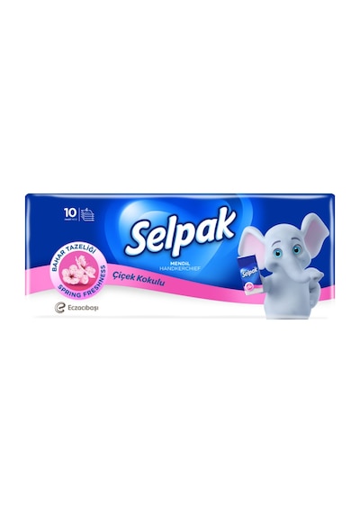 Selpak® Çiçek Kokulu Mendil 10 x 10 Adet