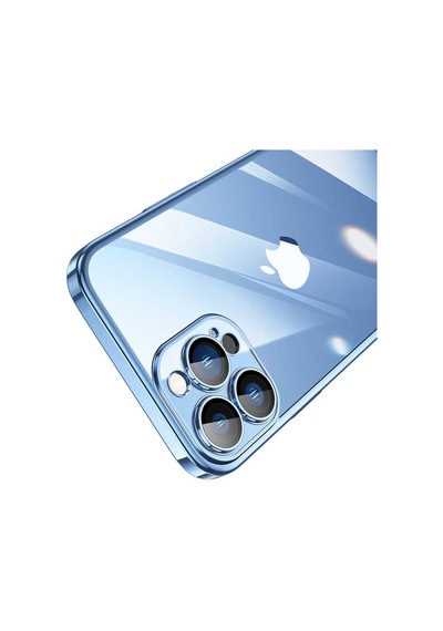 Apple Uyumlu iPhone 13 Pro Max Sert Pc Renkli Çerçeveli Csm Zore Riksos Kılıf-rose Gold