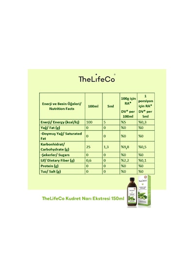 The Lifeco Kudret Narı Ekstraktı 150 ML
