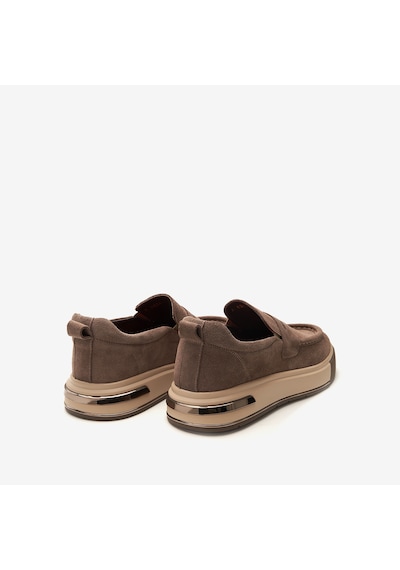 Vizon Süet Sneaker Erkek Ka-alfa8204 John May Alfa