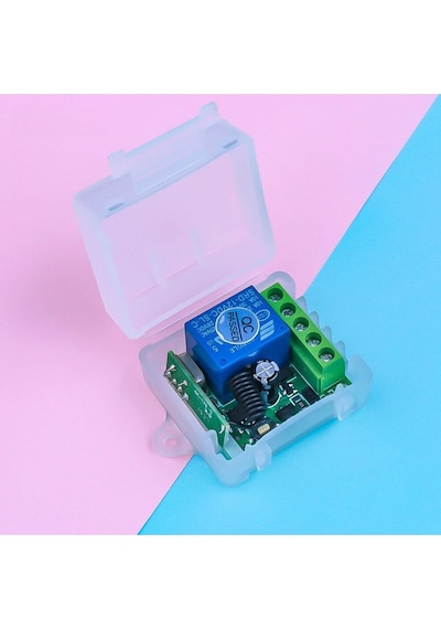 433mhz Rf 1 Uyumlu Kanal Modül Dc 12v Kablosuz Pompa Fan Lamba Perde Akıllı Ev Garaj Bariyer Kapı