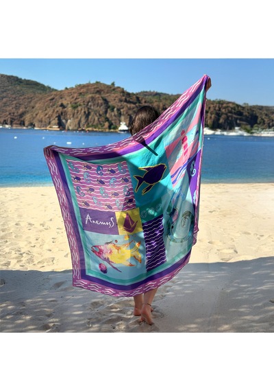 Anemoss Harmoni Viskon Pareo Pembe 120 140 Cm Pembe
