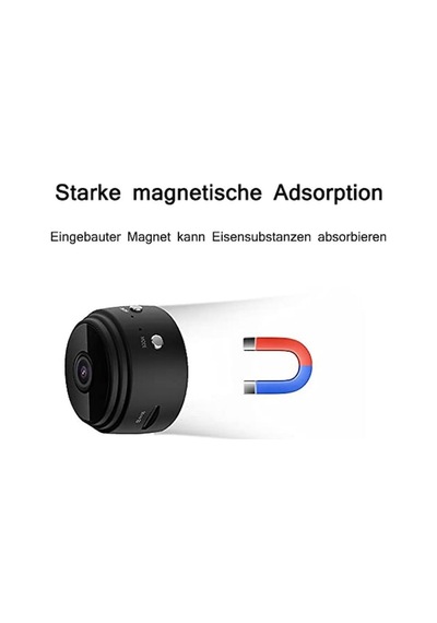 Yunjiwu Kablosuz Mini Gizli Casus Wifi Kamera, Mini Ip Kamera, Gizli Kamera, Güvenlik Kamera, Mini Spy Kamera