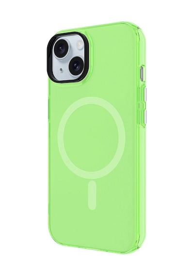 Zore Apple Uyumlu iPhone 15 Kılıf Magsafe Şarj Özellikli Buzlu Transparan C-pro Sert Kapak - P Pembe