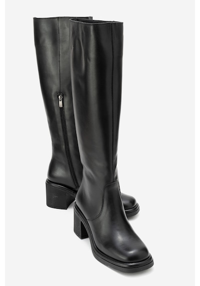 Luvishoes Luvi Shoes Fros Siyah Cilt Hakiki Deri Kadın Kalın Topuklu Çizme Siyah Luvishoes Luvi Shoes Fros Siyah Cilt Hakiki Deri Kadın Kalın Topuklu Çizme Siyah