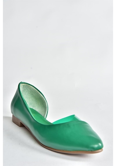 Fox Shoes Yeşil Günlük Kadın Babet P726143009 Yeşil