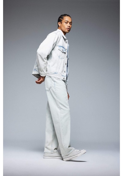 DeFacto %100 Pamuk Relaxed Slouchy Fit Rahat Beli Lastikli Rahat Kesim Dar Paça Siyah Jean Pantolon B8321AX25SPNM63