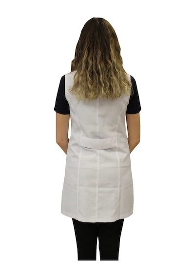 Hakim Yaka Kadın Doktor Önlüğü Hemşire Öğretmen Beyaz Önlük (508604300)