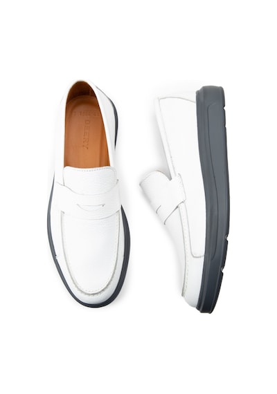 Deery Hakiki Deri Beyaz Comfort Erkek Loafer - 01564mbyzp03 Beyaz