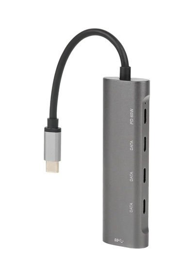 Macbook Şarj Uyumlu Type-c Destekli 60w Pd Tüm Bilgisayarlar İçin Şarj Uyumlu 5 İn 1 Hub Dönüşt