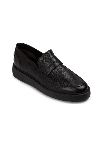 Deery Hakiki Deri Siyah Erkek Loafer Ayakkabı - 01964msyhe01 Siyah