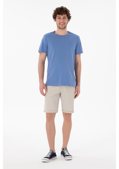 U.S. Polo Assn. Erkek Regular Fit Bisiklet Yaka Koyu Mavi Basic Tişört 50305924-VR032 U.S. Polo Assn. Erkek Regular Fit Bisiklet Yaka Koyu Mavi Basic Tişört 50305924-VR032