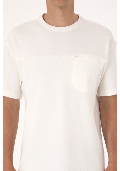 U.S. Polo Assn. Erkek Comfort Fit Krem Bisiklet Yaka Tişört 50300125-VR071 U.S. Polo Assn. Erkek Comfort Fit Krem Bisiklet Yaka Tişört 50300125-VR071