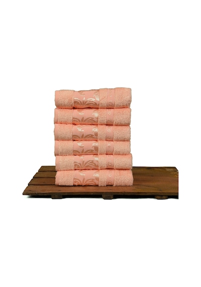 Mulberry Bambu Havlu %100 Organik Bambu Havlu Seti 50 x 90 - 6'lı Paket Premium Ultra Yumuşak Dekoratif Toz Pembe