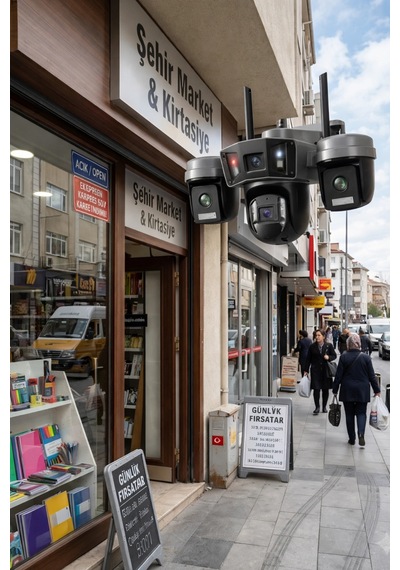 O-kam Pro Ok-203plus Premium 4 Lensli 12 Mp Wifi Ptz Güvenlik Kamerası