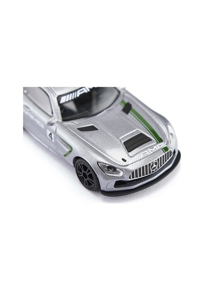 Siku Mercedes-amg Gt4 Metal Model Araba Oyuncak Yarış Arabası Koleksiyon 1:55 Gümüş - 7 Cm