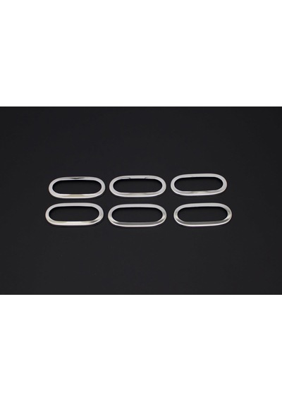 Mercedes Sprinter W906 Yan Reflektör Çerçevesi 6 Parça Krom Paslanmaz Çelik