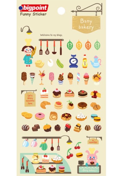 Bigpoint Sticker Bany Fırını X 15 Adet