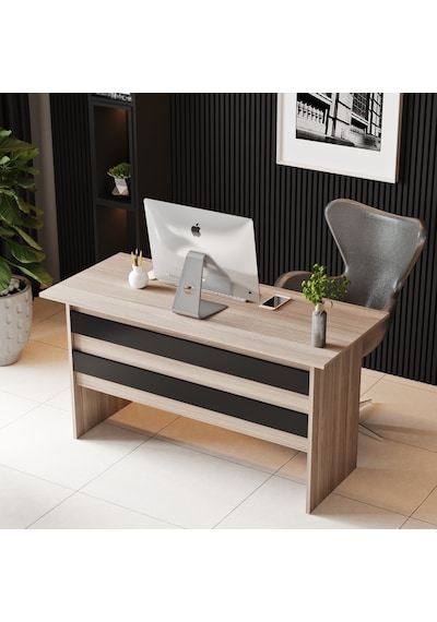 Robinhome Robin Home Verona A Ofis Büro Çalışma Masası Meşe - Siyah