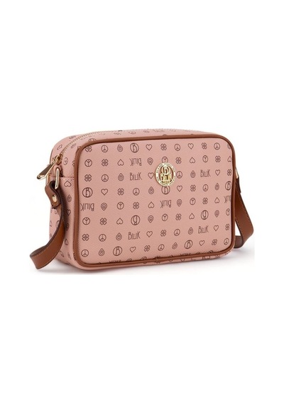 Bilik Deri Monogram Pembe/taba Kadın Çapraz Askılı Çanta Nv 1002- 001