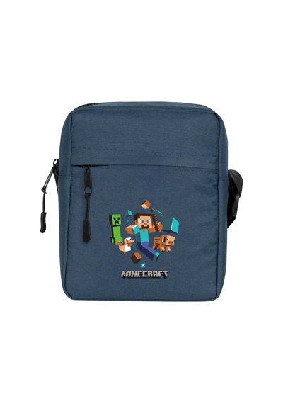 Minecraft Elements Lacivert Omuz Çantası