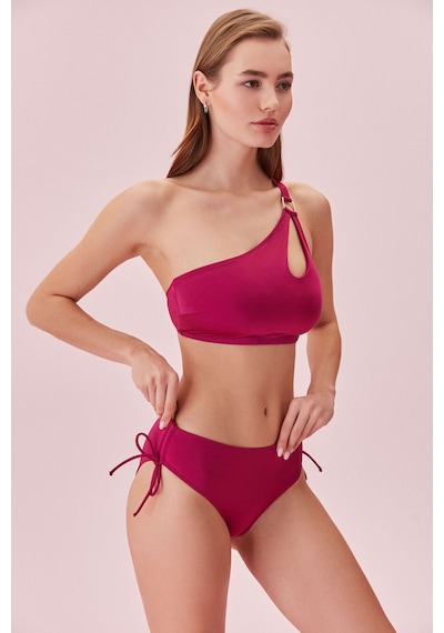 Suwen Yanı Büzgülü Bikini Alt Sbn26820d1283 Vişne
