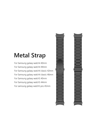 Samsung Galaxy Uyumlu Watch 4 5 6 Pro 40 44 Classic 42 43 46 47 Mm Kordon 1-1  Klipsli Metal Kordon 04
