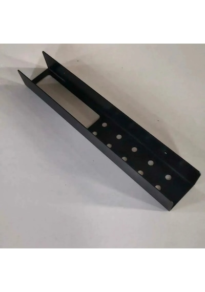 Loya Paslanmaz Metal Banyo Şampuan Raf Ünitesi Havlu Askılı Siyah Siyah