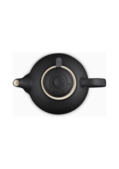 Le Creuset Paslanmaz Çelik Süzgeçli Seramik Çaydanlık, 1.3l Siyah