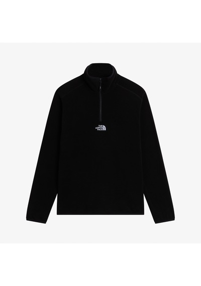 The North Face Glacier 1/4 Zip Embroidered Logo Erkek Siyah Polar Nf0a8hrwjk31 2800282