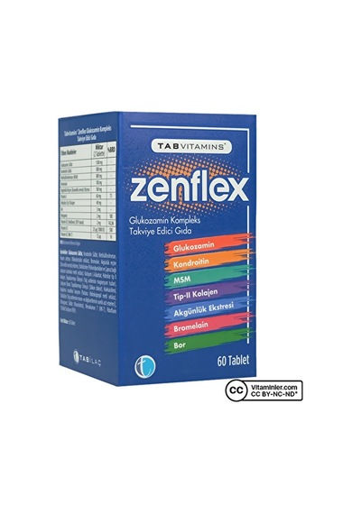 Tabvitamins Zenflex Glukozamin 60 Tablet