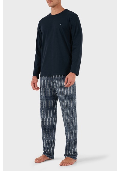 Emporio Armani Erkek Pijama Takımı Em000611 Af14994 Mb310 Mavi Mavi