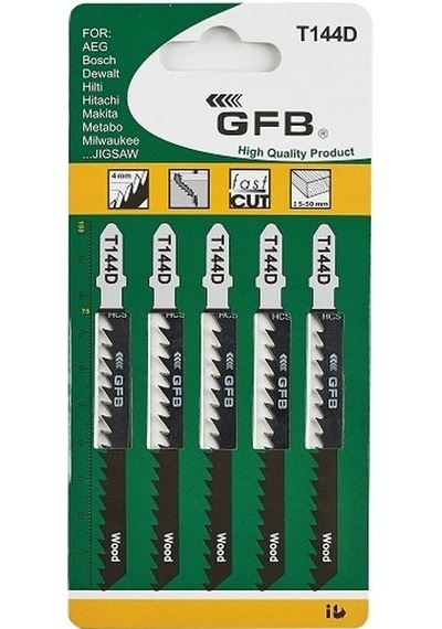 Gfb Ahşap Dekupaj Ağızı 5'Li Paket T 101-D