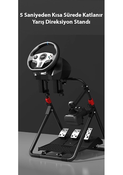 Pxn A9 Yarış Direksiyonu Standı G25/g27/g29/g920/g923 Uyumlu Pxn-v10/v900 Destekli,katlanabilir