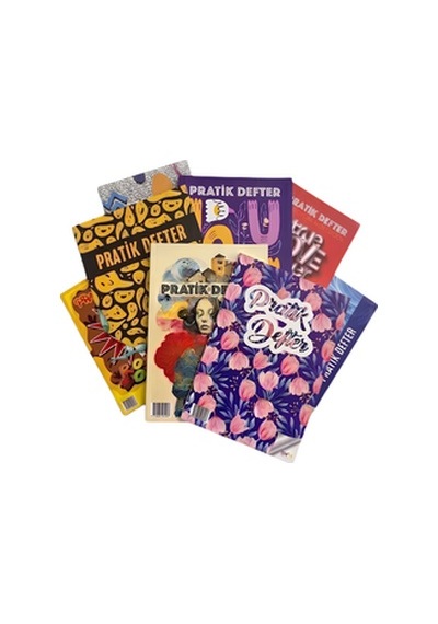 Seven Svn-421 A4 Pratik Defter- 12 Adet Çeşitli Renk Ve Desen