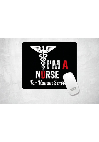 Ben Bir Hemşireyim - Baskılı Mouse Pad Kare Mousepad
