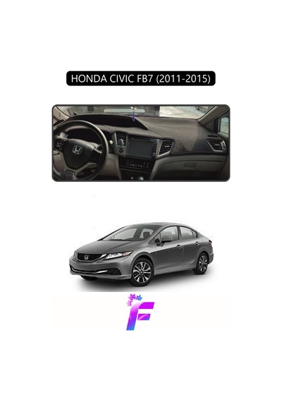 Honda Cıvıc Fb7 2011-2015 Torpido Örtüsü Güneşten Korur Kolay Montaj Tam Uyum F60