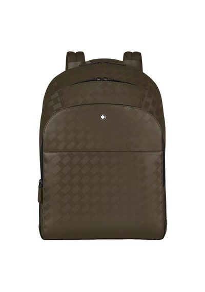 Montblanc Extreme Deri 3 Bölmeli Büyük Sırt Çantası 221592 yeşil