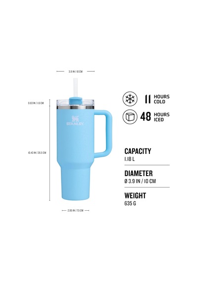 Stanley Quencher H2.0 Flowstate Pipetli Termos Bardak 1.18 Litre Çok Renkli 70648582
