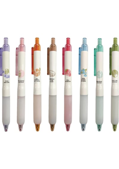 Penmark Kokulu Jel Mürekkepli Roller Tükenmez Kalem 0.5 Mm 8'li Set Yeşil