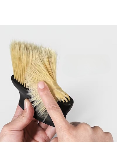 Yumuşak Kıllı Ve Ergonomik Saplı Araç İçi Detaylı Toz Temizleme Fırçası Gri