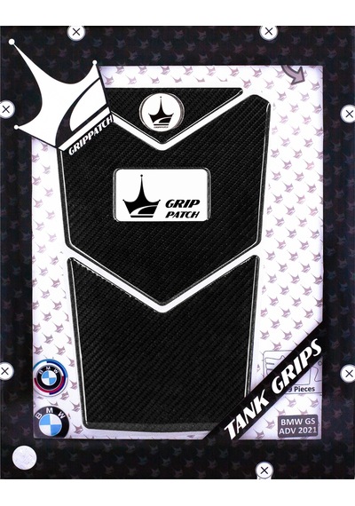 Bmw Gs R1250 İle Uyumlu Kaydırmaz 6d Karbon 9 Parça Tank Pad Seti Gc32 KARBON
