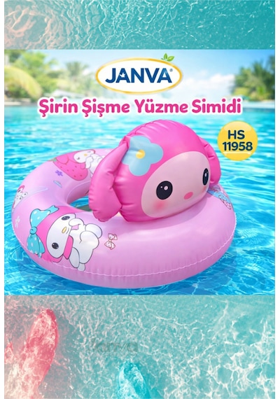 Havuz Deniz Yüzme Simiti Pembe Mymelodi