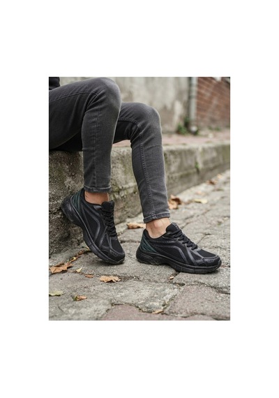 Fıero Mıen Unisex Rahat Günlük Sneaker Spor Yürüyüş Ayakkabı Siyah Siyah