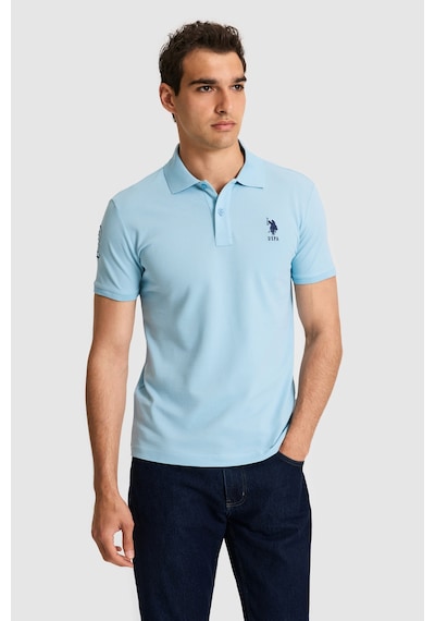 U.s. Polo Assn. Erkek Mavi Tişört Basic 50326920-vr036