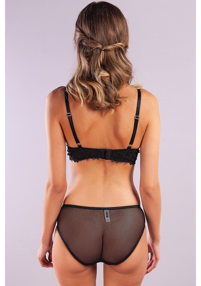 Lenaca Gapara Big Size Plunge Bra, Siyah Konforlu Ve Şık Sütyen Çok Renkli