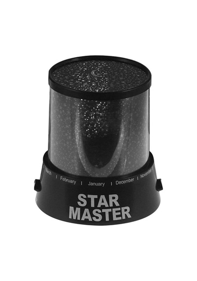 Gece Lambası Star Master Siyah Projeksiyon Led Yansıtma Starmaster Beyaz