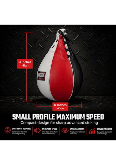 Ringside Boks Antrenman Platformu Hız Çantası, Medium Açık Mavi