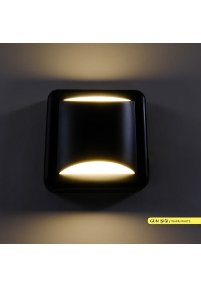 ACK 4W LED Duvar Apliği 3000K Günışığı Dekoratif Duvar AH07-05101 Siyah