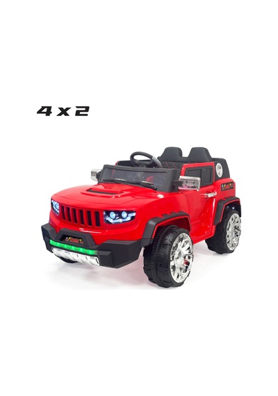 Jeep Akülü Araba 0-8 Yaş Kırmızı